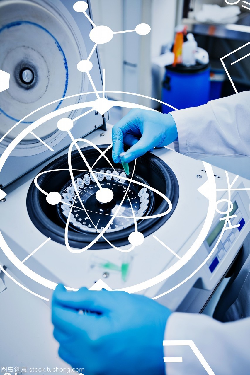 科学和医学图形的合成图像